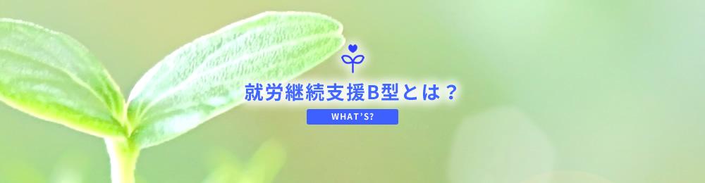 就労継続支援B型とは？