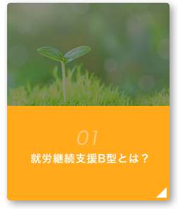 01 就労継続支援B型とは？